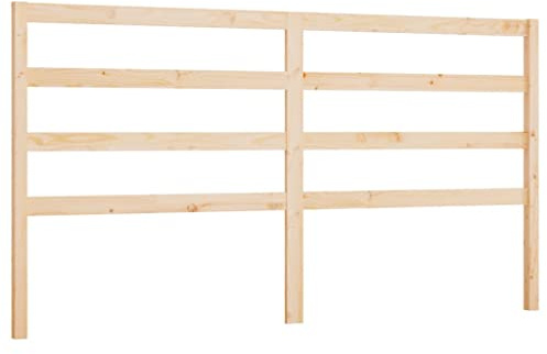 vidaXL Kopfteil Betthaupt Bettkopfteil für Bett Bettgestell Bettrahmen Holzbett Massivholzbett Schlafzimmer 206x4x100cm Massivholz Kiefer