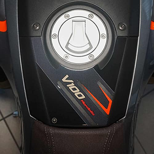 labelbike - Adesivo in Resina Gel 3D Paraserbatoio compatibile con Moto Guzzi V100 Mandello 2022-2023