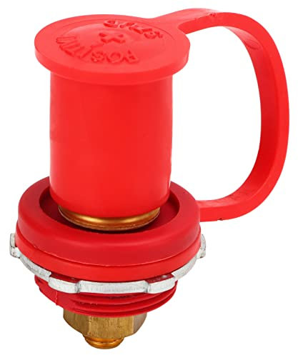 Borne de Batería, Cubierta Aislante CODificada Por Colores, Engomada Material de Aleación de Zinc y Latón, Negro Al Negativo Rojo Al Frente Adecuado para Automóviles(rojo (positivo))