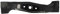vhbw Cuchilla repuesto reemplaza Honda 72511-VE0-N00, 72511-VE0-740, 72511-VE0-741 para cortacésped - Recambio, negro, acero 40MnB