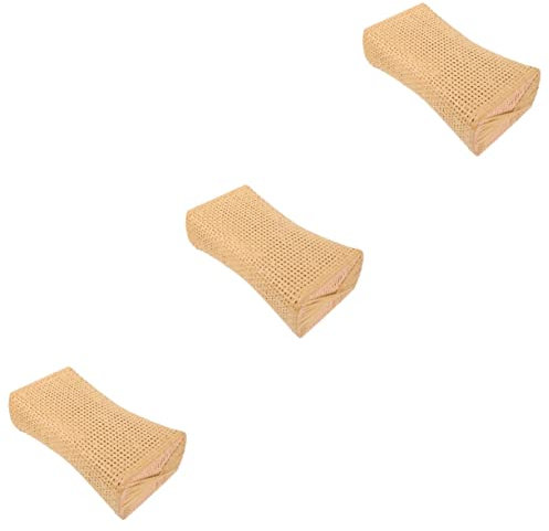 Alipis 3st Dampfbad-Kissen Kopfpolsterkissen Kissen Aus Rattangeflecht Nackenkissen Bettkissen Kühlende Nackenstütze Reisekissen Kissen Rattankissen Ältere Bambusmatte Plastik Kissenbezug