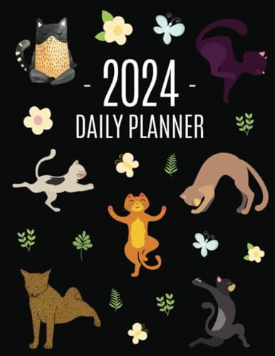 Cat Yoga Planner 2024: Meditation Kitten Yoga Organizer: January–December (12 Months) | For All Your Appointments!