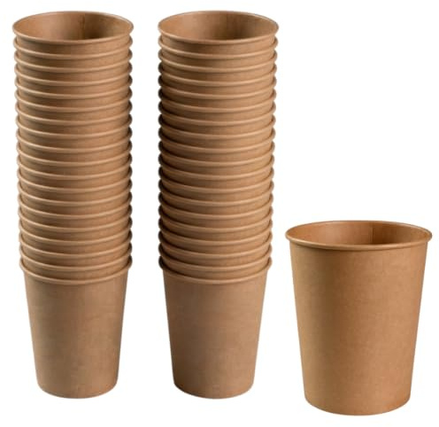 ABENA Disposable Kraft Bowls, 1000ml, Pack of 50, Paperboard Food Container | Leakproof, Disposable Cardboard, Paperboard Takeaway Tubs, Salad & Soup Bowls, Street Food Catering, Parties & Barbecues