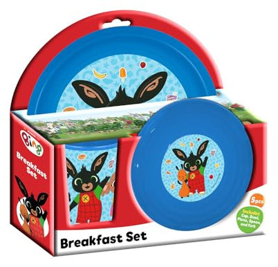 Bing Set per la colazione, set pappa 3 pezzi: Tazza, ciotola, piatto