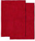 Decomira Badematte rutschfest | Als Badteppich Set kombinierbar | Badezimmer-Teppich Bad-Vorleger waschbar aus Chenille | Duschvorleger für Dusche, Badewannen, WC Deko | Rot - 50x80 cm (2stk)