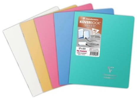 Clairefontaine 951841C Cahier agrafé Koverbook Silver 17x22cm 96p