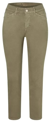 Mac - Damen 5-Pocket Jeans, Dream Summer (5492-90-0351L) | Hochelastischer Light-Denim. Straight Fit. Schmales, gerades Bein. Verkürzte Länge. Schlitz-Detail am Saum. Normale Leibhöhe.