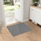 Fußmatte innen 3mm Dünn, 50*80cm Türmatte für Innenbereich, rutschfeste Absorbierende Schmutzabweisende Eingangsmatte, waschbare fussmatte für die Vordertür, Flache Innenbodenmatte (hellgrau)