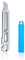 Amlope 1PC Cutter Rétractable en Acier Inoxydable 6 en 1 Couteau Utilitaire Professionnel avec 10 Lames de Coupe 18mm Coupeur de Précision Lourd et Polyvalent pour Maison,Bureau,École(Argent)