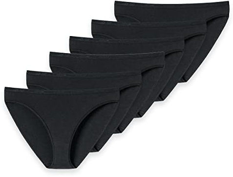 Uncover by Schiesser - Damen - Tai Slip - 6er Pack (XXL Schwarz)