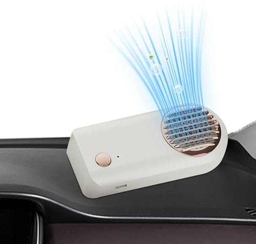 Car Air Purifier Ionizer | Odor Removal And Eliminator | Freshener Deodorizer Portable Cordless Battery Powered Scent Eliminators Removes Odor Clothing And Gear
