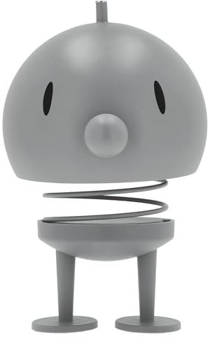 Hoptimist Speaker, Bluetooth Lautsprecher Design, Kabellos, Musikbox Erwachsene, 15 x 15 x 23 cm, X-Large, Soft Grey