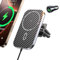 15W für Mag Safe Autohalterung mit Ladefunktion, Mag-Safe Ladegerät Auto Lüftung Wireless Car Charger KfZ Magnet Handyhalterung für i-Phone 16 15 14 13 12 Pro Max Mini Plus, mit Adapter (Kohlefaser)