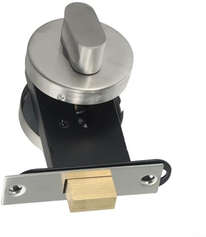 Zilimontt Bathroom Indicator Bolt,WC Toilet Door Lock,Toilet Cubicle Lock, Zinc Alloy Door Lock Vacant Engaged Privacy Indicator Lock For Toilet Restroom Bathroom