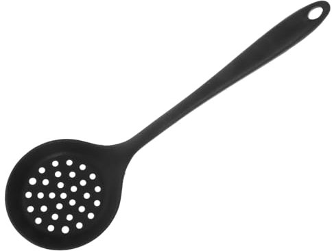 Alipis colador de cocina colador para skimmer de alimentos cucharas espumaderas ranuradas espumadera para freír colador de pasta pala de drenaje skimmer ranurado colador de silicona