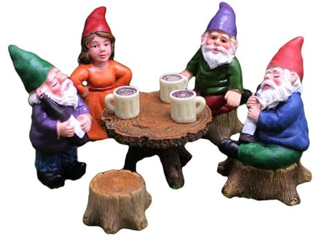 KUKUUU Statue de nain de jardin miniature - Figurine de jardin - Décoration d'intérieur