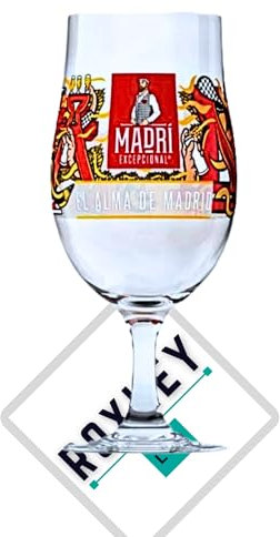 Madri Pint-Glas, Roxley NucleatedLager, Bierglas, 590 ml, Bar Man Cave, 1 Stück