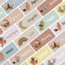 Petite Print® Namensaufkleber für Kinder, Schule, Kindergarten, Kleidung & Gegenstände, Namensetiketten personalisiert mit Namen und waschmaschinenfest (Boho Birds, 75)