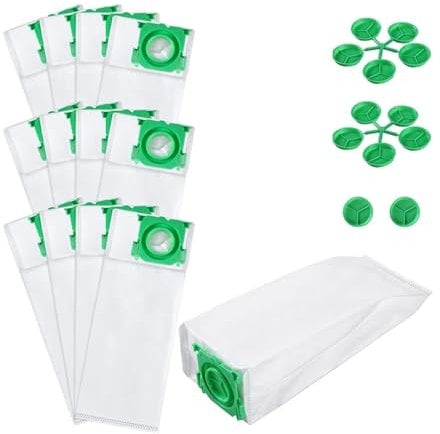 12 Pcs Vacuum Cleaner Bags,Compatible For Sebo,K X/C/370,Compatible For Sebo,X Series Extra Pet XP2 XP3 5093ER Vacuum Filter Bags