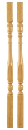 Rampe d'escalier intérieure,Garde corps escalier de 95 cm,poteau en bois,garde-corps d'escalier moderne, barre de balustrade for escalier(2 Pack)