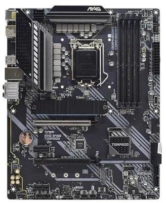 Processore Scheda madre Fit For MSI MAG B460 TORPEDO LGA 1200 Chipset Intel Supporta CPU Core i9-10900T i7-10700K i5-10600 4 x DDR4 128 GB ATX