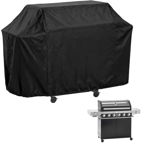 Ultifore Grillabdeckung, 210D Oxford-Gewebe Wasserdicht Grill Abdeckung für RÖSLE Gasgrill BBQ-Station VIDERO G6-S, Gasgrill Grillabdeckung - (163x70x125cm)
