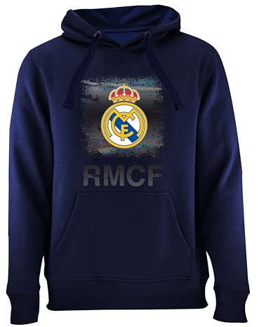 Sudadera Navy - Real Madrid CF Metallic Logo - Official Licensed Product