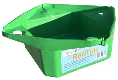 Manissa RADTUB Radiator Draining Plumb Tub Tray Flexible Water Catcher 1.2l | Fits 8,10,15,18, 22 & 24 mm Pipework, Plumbing, Draining Bucket, Bleeding Tray