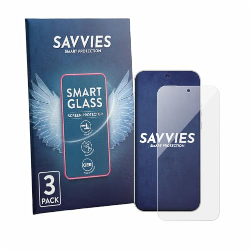 Savvies Schutzglas für Xiaomi Leica Leitzphone | 3 Stück Transparenter Displayschutz Made in Germany Panzer Schutz Glas 9H Schutzfolie HD Klar Blasenfrei Einfache Montage