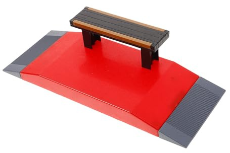 Toyvian Rampa para Monopatín de Dedos de Plástico Barandillas Color Aleatorio, Accesorio para Parque de Finger Skate Adultos
