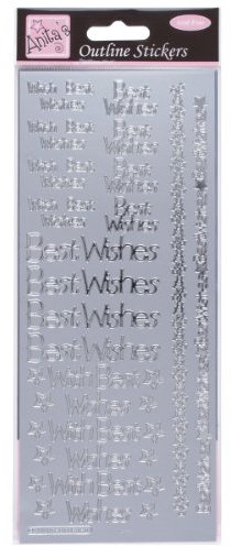 Anita's Scrapbooking-Stickers, Silber, Einheitsgröße