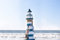 mare-me Leuchtturm Klassiker blau/weiß, 35cm