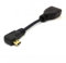 Chenyang Left Angled 90 Degree Micro HDMI Male to HDMI Female Adapter 4K Cable 10cm