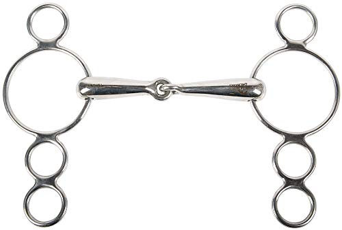Harry´s Horse Vierfachringtrense mit 3 zusätzliche Ringen 19mm, Größe:13.5