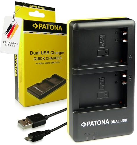 PATONA Dual Ladegerät USB-C für BLN-1 Akku Kompatibel mit Olympus OMD OM-D E-M1 EM1 E-M5 EM5 E-M5 Mark II Pen E-P5 EP5 Pen F Stylus XZ-2 XZ2 PSBLN1 BLN1 BL-N1