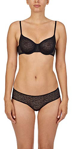 DKNY Damen Moderner, Ungefütterter Halbschalen Spitze Demi BH, schwarz, 75D