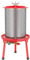 Wiltec Edelstahl Hydropresse mit 40 Liter Korbinhalt, Wasserdruckpresse mit 3 bar zum Pressen von Obst