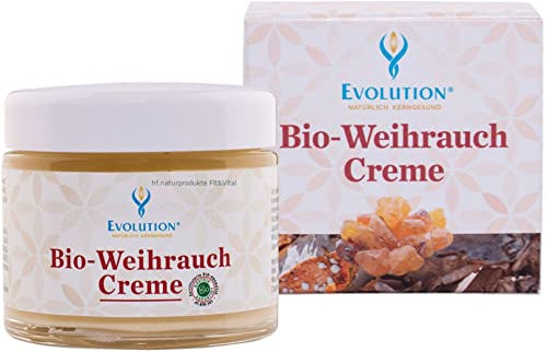 Bio WeihrauchCreme extra stark von Evolution für MUSKELN, GELENKE 100% Naturrein 100ml im Glastiegel