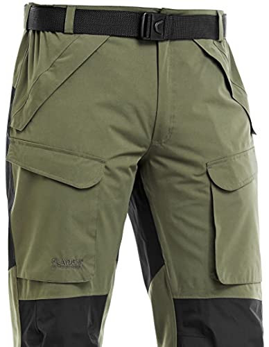 FLADEN - Pantaloni da Pesca, Completamente Impermeabili e Antivento, Ideali per Pesca, Caccia e attività Simili (Medio) [82961-M]