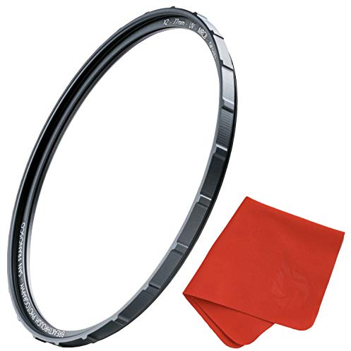 43mm X2 UV Filter for Camera Lenses - UV Protection Photography Filter with Lens Cloth - MRC8, Nanotec Coatings, Ultra-Slim, Traction Frame, Weather-Sealed by Breakthrough Photography