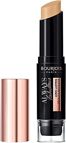 Bourjois Always Fabulous 24 Hour 2-in-1 Foundation and Concealer Stick with Blender, 410 Golden Beige