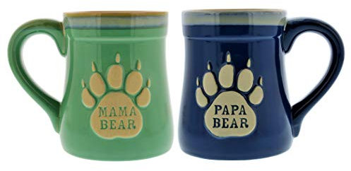 Tazza da caffè in ceramica con orso di mamma e papa, 510 ml, con citazione “Nessuno Messes with My Cubs” – Queste tazze da caffè oversize sono un ottimo regalo per mamma e papà