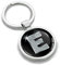 Biomar Labs® Porte-clé Lettres A-Z Initiales Personnalisable de L'alphabet Alphabet Accessoires Homme Femme Cadeau Lettre E Argent KK 5