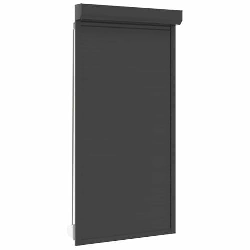 vidaXL Rollladen Gute Wärme- und Schalldämmung Rollladenpanzer Behang Rolladen Rolladenbehang Vorbaurollladen Vorbaurolladen Aluminium 110x220cm Anthrazit