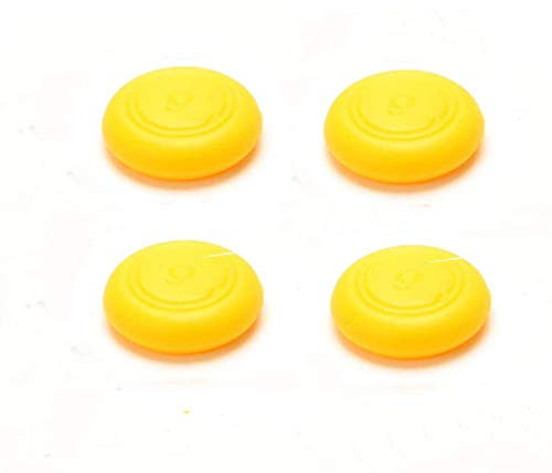 Silicone Rubber Thumb Stick Grips Joystick Cap Cover for Nintendo Switch Lite Ns Joy-con Controller (Yellow)