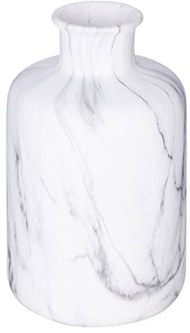 Atmosphera - Vase - Marmor - weiß - H17-5 cm - Weiß