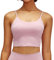 Lemedy Sport-BH, für Damen, gepolstert, Fitness, Workout, Laufshirt, Yoga, Tanktop - Pink - X-Large