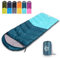 Flantree Jungen FT-SleepingBags01, Dunkelgrün/Seeblau, Kinder