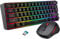 Snpurdiri 2.4G Wireless Gaming Keyboard and Mouse Combo, Include Mini 60% Merchanical Feel Keyboard, Ergonomic Design Wireless Mouse