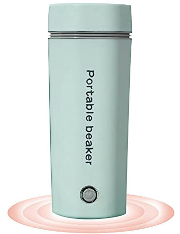 230V Electric Heated Travel Mug 350ML Smart Heating Water Bottle Leakage-free Portable Electric Kettles with 5 Minutes Fast Boiling/Anti-dry Protection for Coffee, Milk